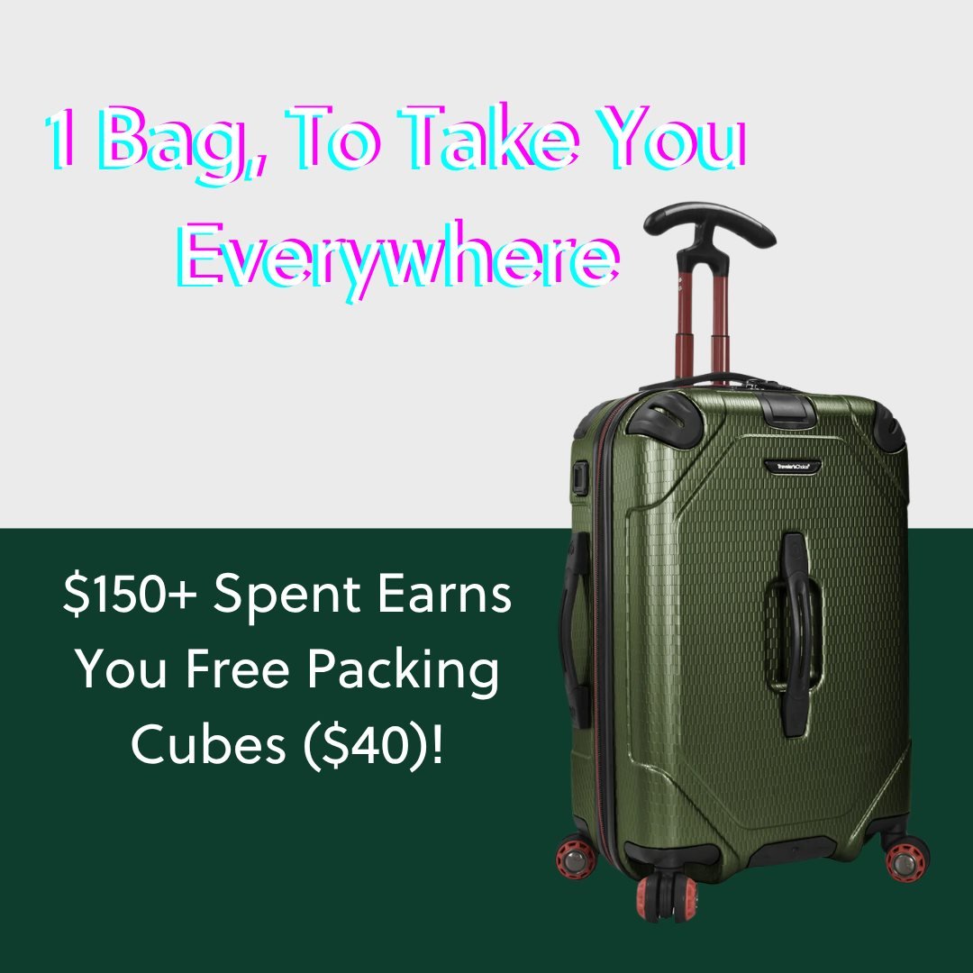 Traveler's Choice ad — 1 bag to take you everywhere